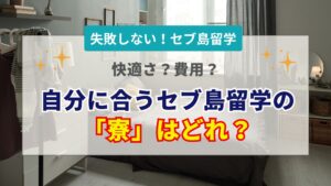 セブ島留学の寮選び完全ガイド｜1人部屋・ホテル寮の費用比較と失敗しない選び方